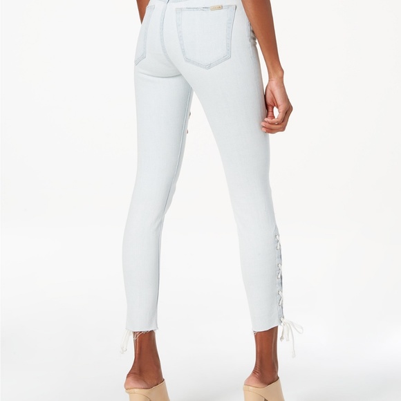 Joe's The Charlie High-Rise Lace-Up Skinny Jeans - Picture 3 of 7